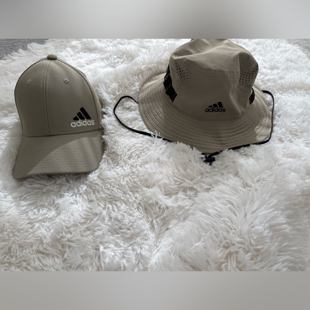 Adidas Beige Cap and Bucket Hat Duo